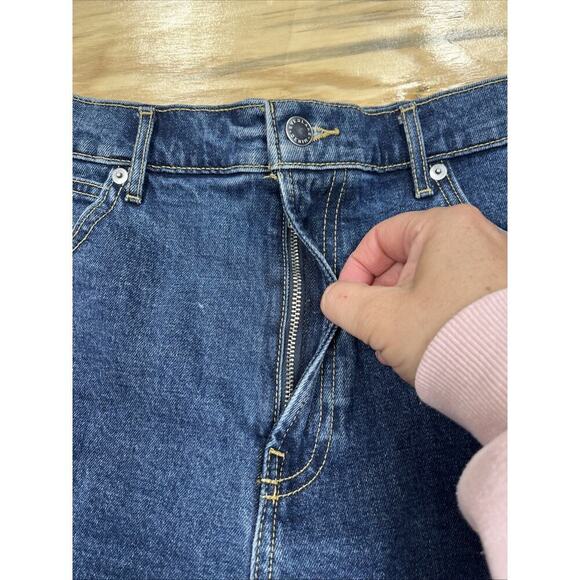 Everlane Shorts Womens 30 The Way High Denim Short Cutoff Medium Wash Blue - Picture 6 of 8